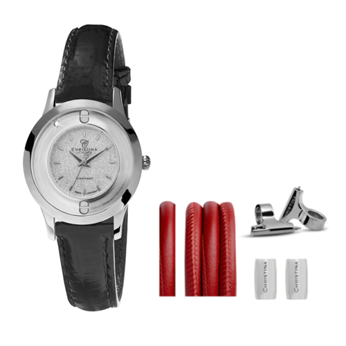 Collect ur 334SWBL-MAGIC + Rød Watch Cord set - Christina Jewelry & Watches